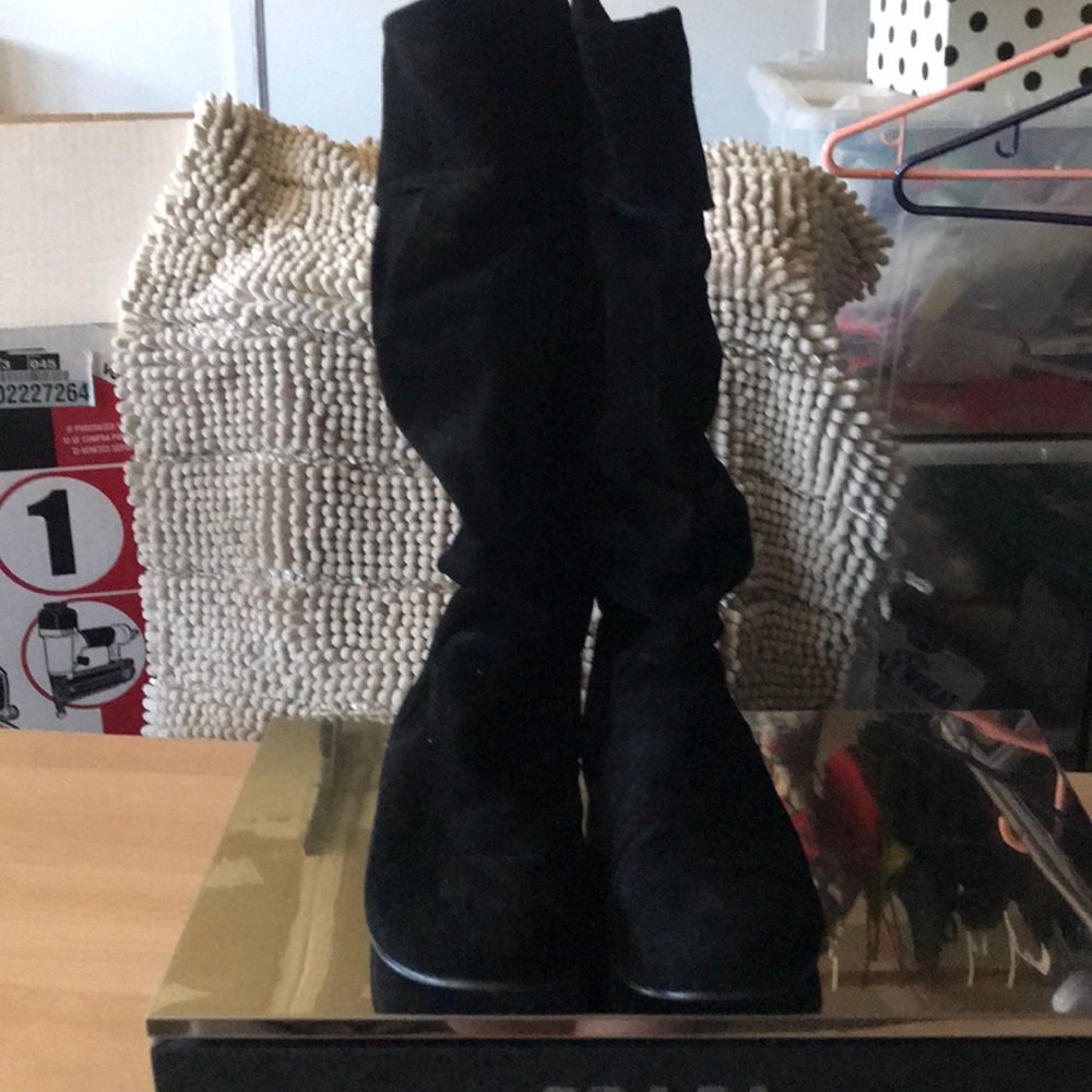 Bakers black suede boots